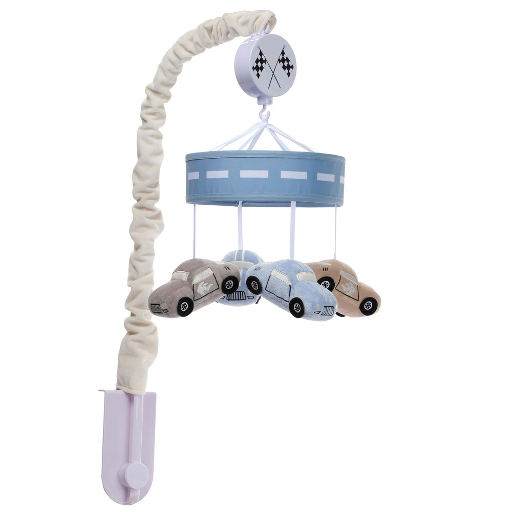 Lambs & Ivy Little Racer on/off switch and volume control enable quick sound customization.