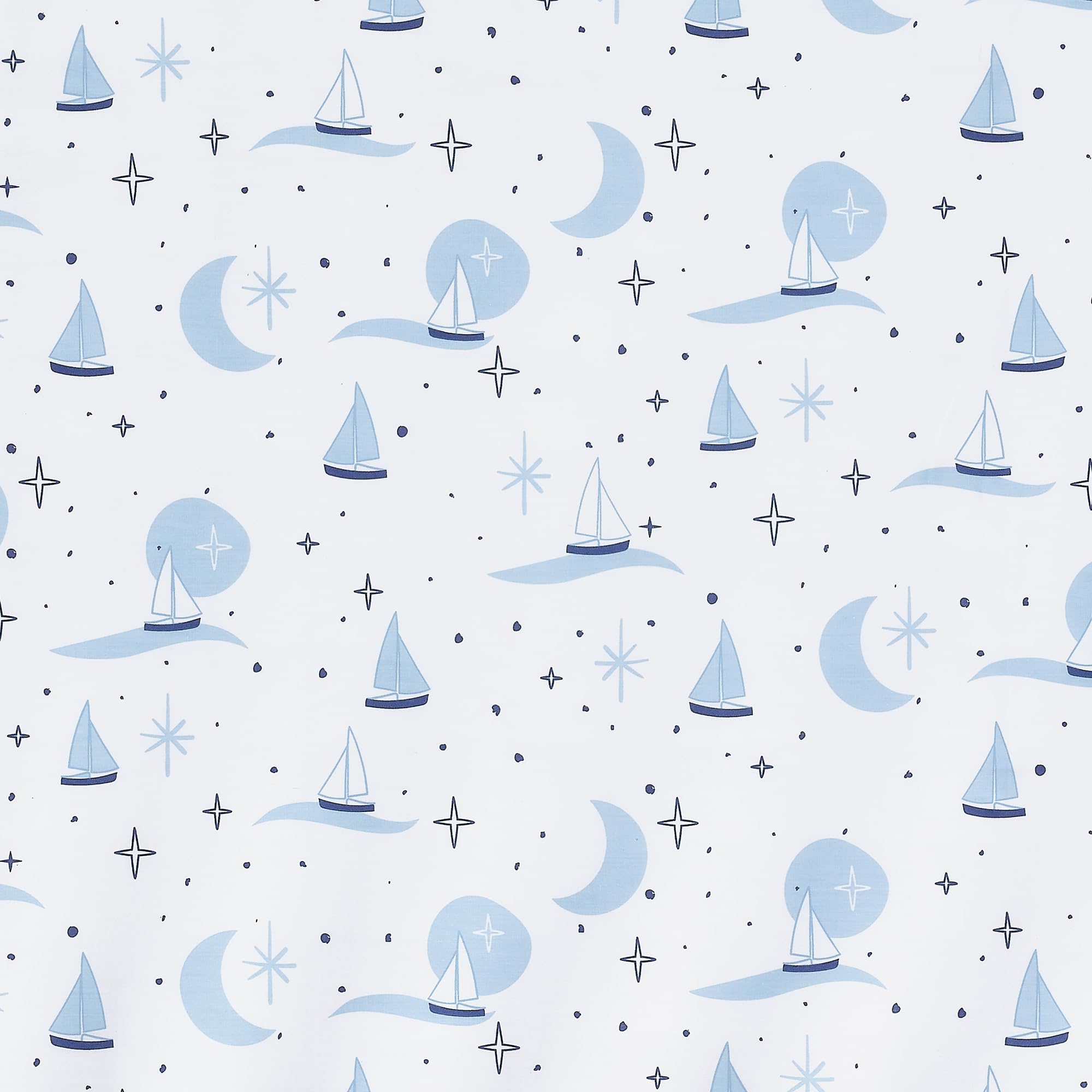 Elastic-around Little Skipper sheet provides secure, snug fit