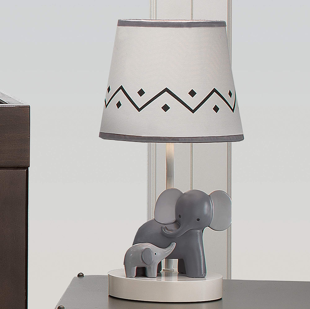 Lambs & Ivy Me & Mama lamp includes energy-efficient bulb for gentle lighting