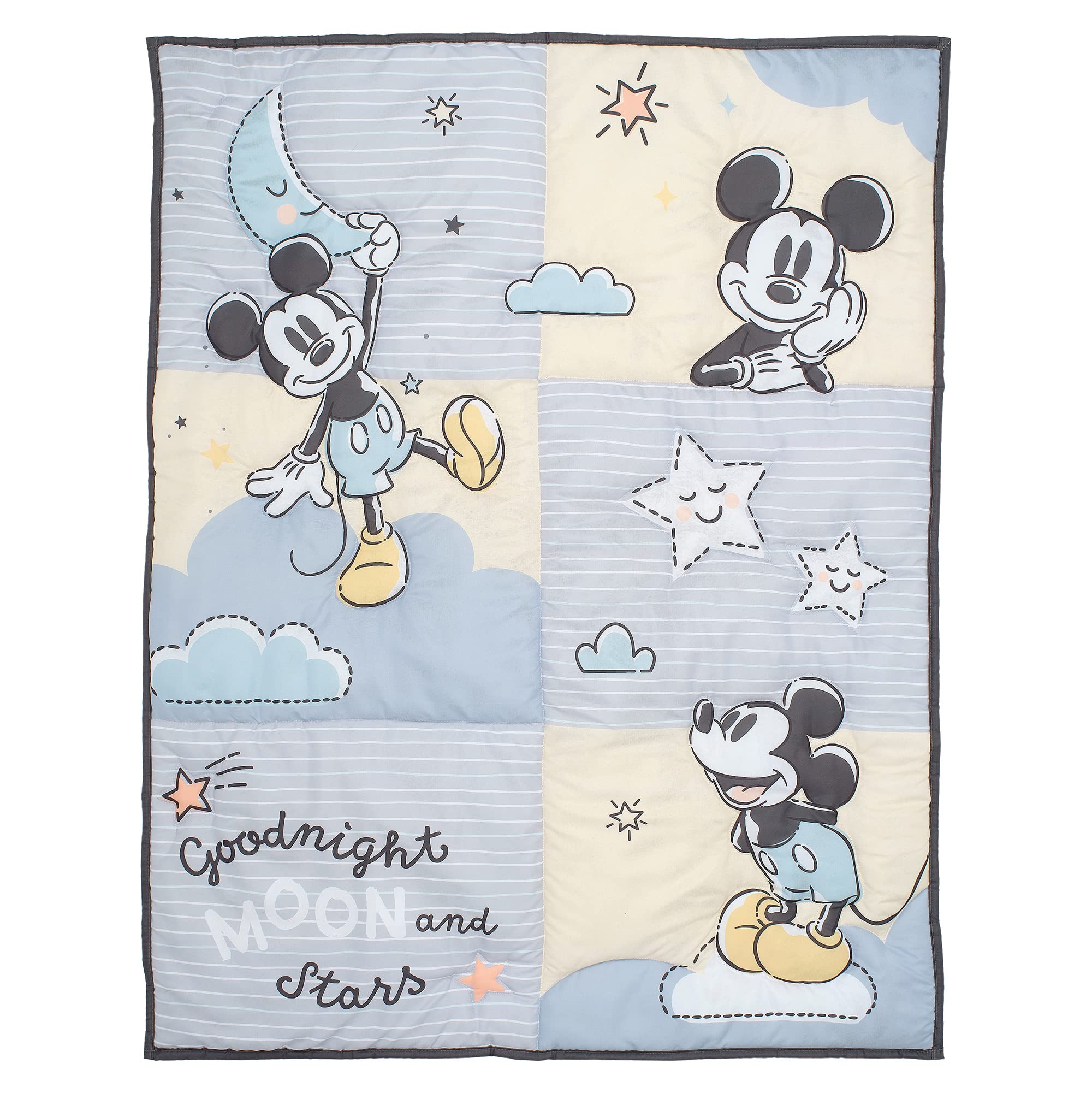 Lambs & Ivy Moonlight Mickey white gloves detail in the artwork.