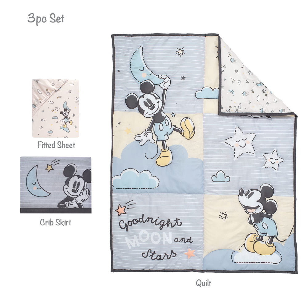 Lambs & Ivy Moonlight nursery scene shows coordinated Disney decor.