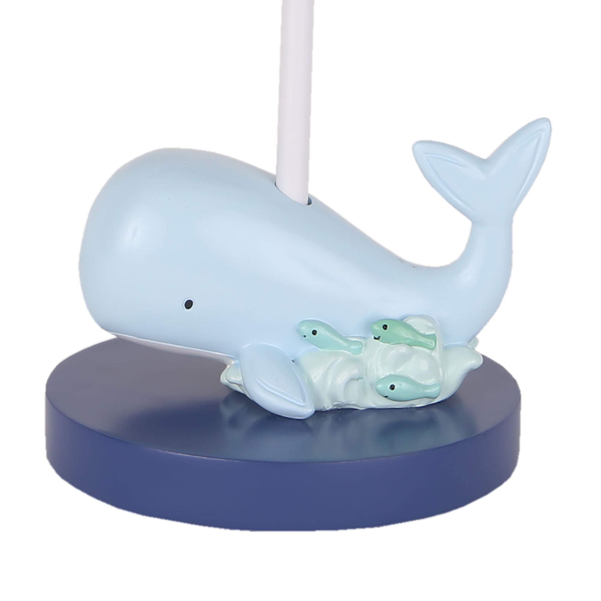 Lambs & Ivy Oceania lamp bulb included for energy-efficient, ready-to-use lighting.