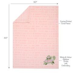 Lambs & Ivy Sea Dreams rainbow shell detail adds playful nursery charm.