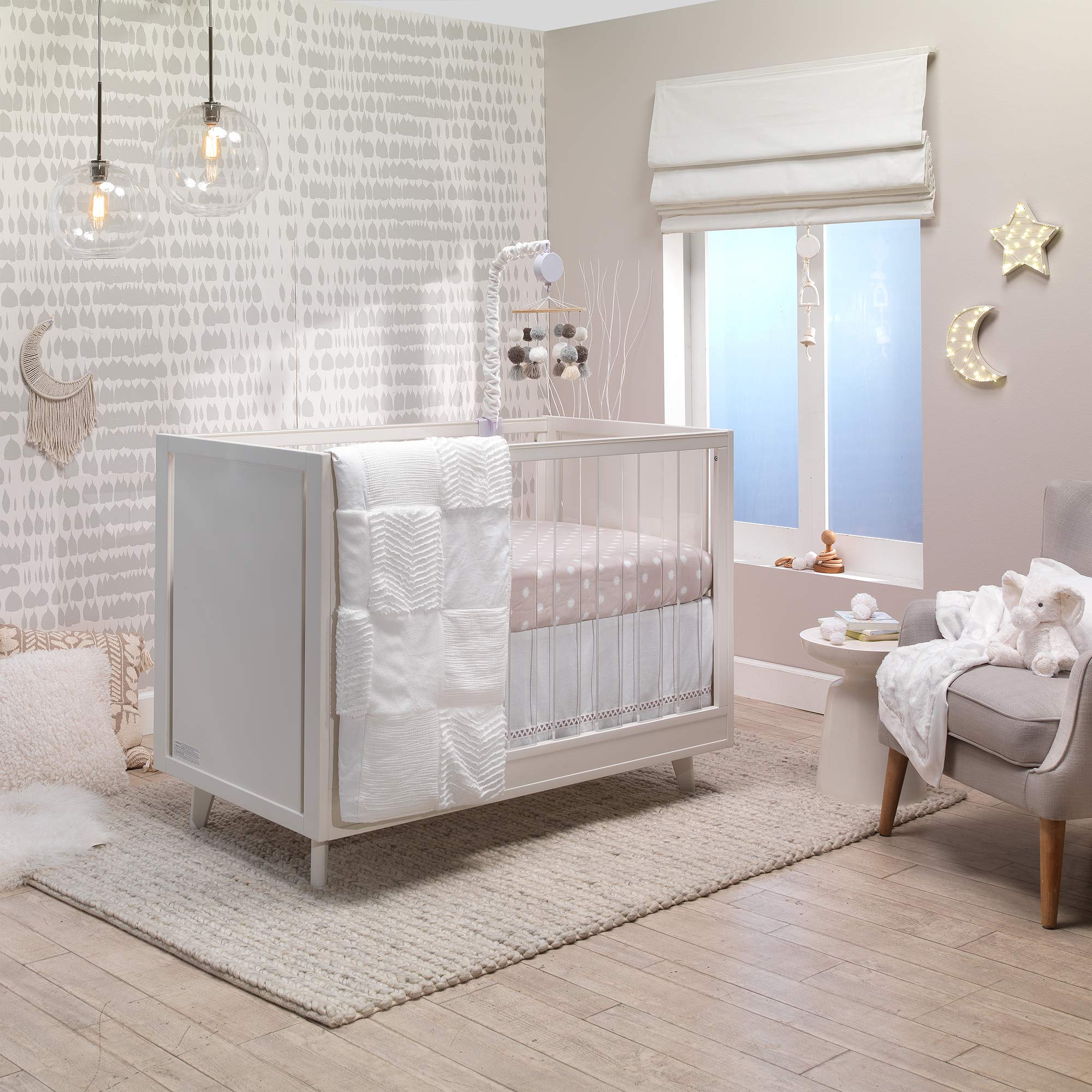 Lambs & Ivy Signature Star LED wall decor features side on/off switch and timer