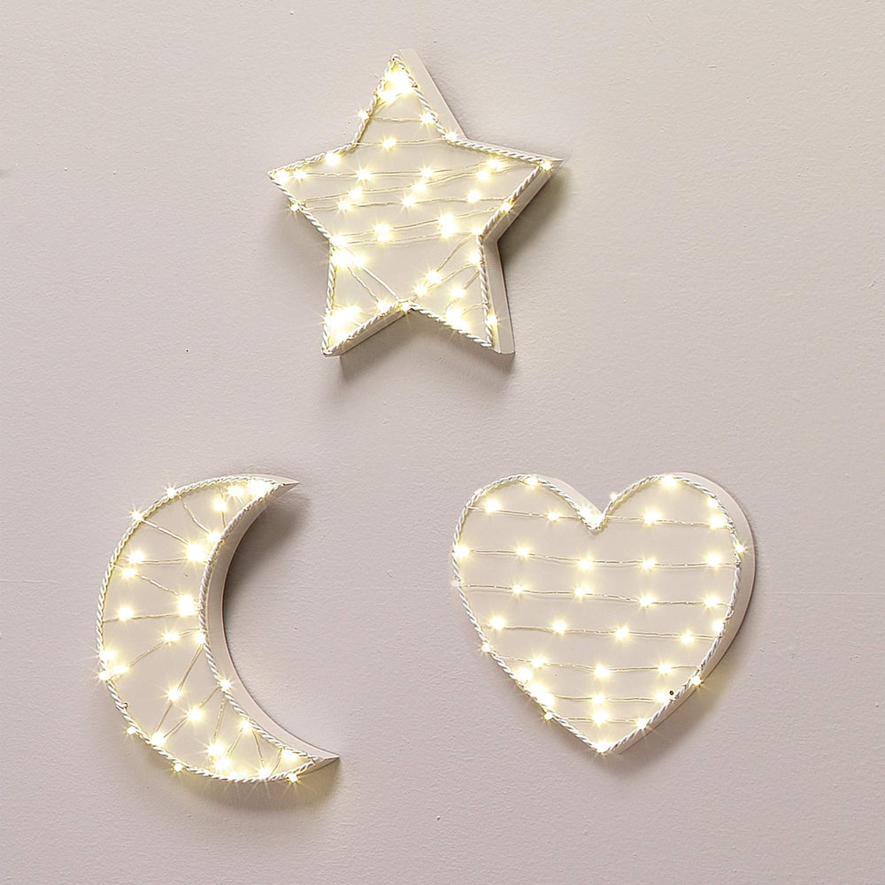 Lambs & Ivy Signature Star LED wall-hanging cordless design enables flexible placement