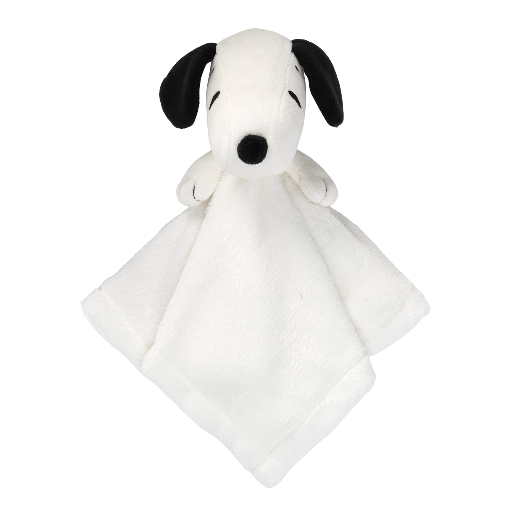 Lambs & Ivy Snoopy door knob pillow features embroidered design for playful nursery decor and easy handling.