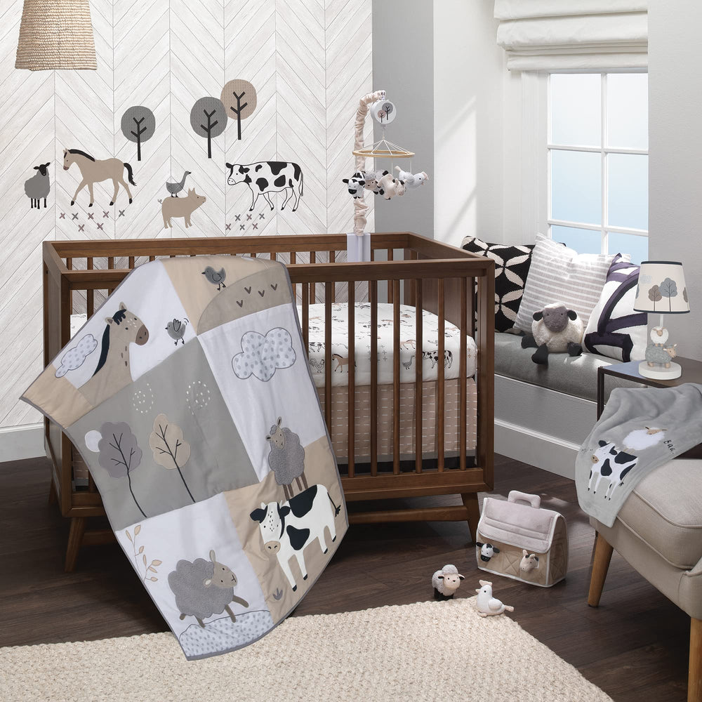 Lambs & Ivy fits standard crib mattress 28x52 for easy crib compatibility