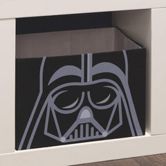Lambs & Ivy Darth Vader storage bin open-top showcasing sturdy canvas shell.