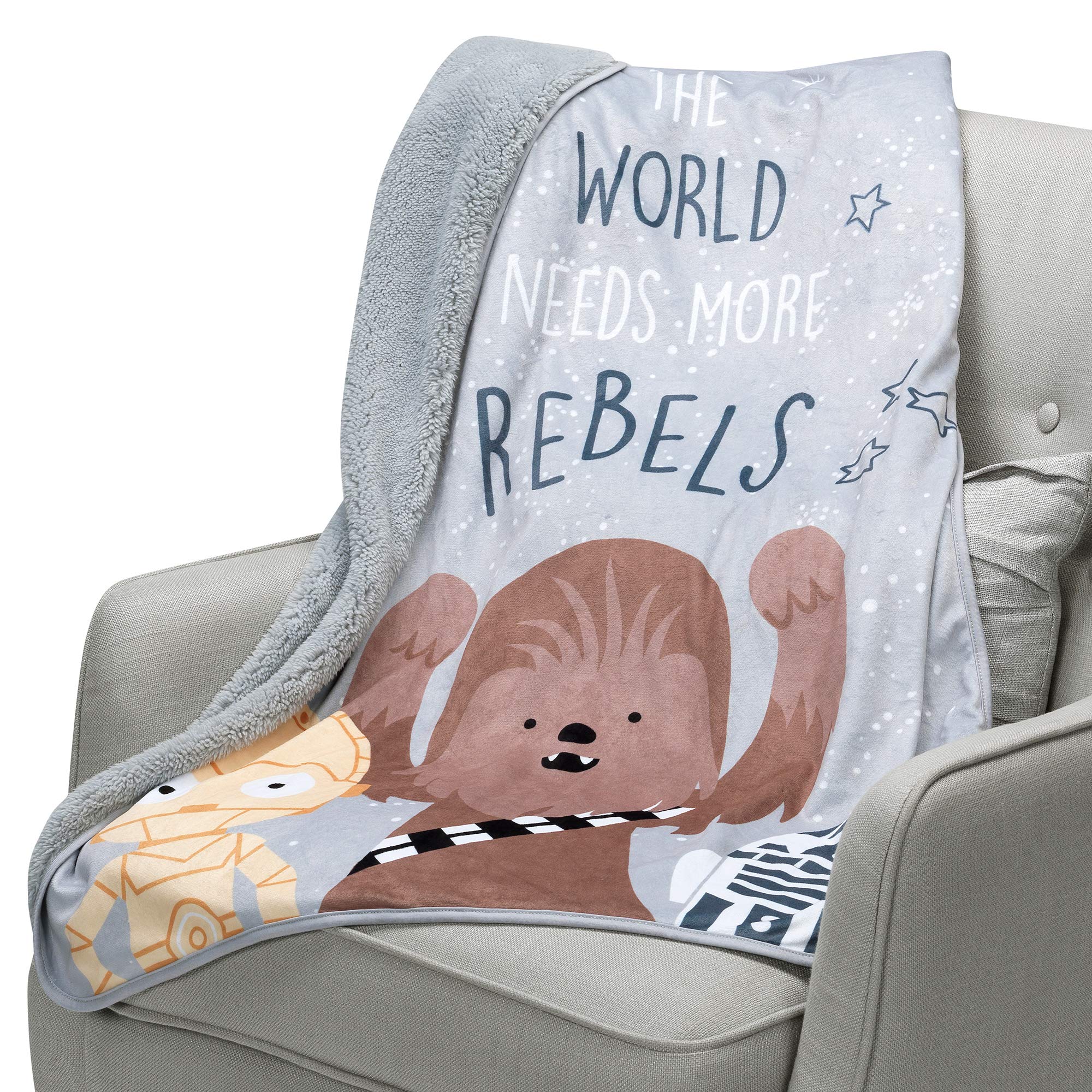 Lambs & Ivy Star Wars Rebels blanket gift-ready packaging ideal for baby showers.