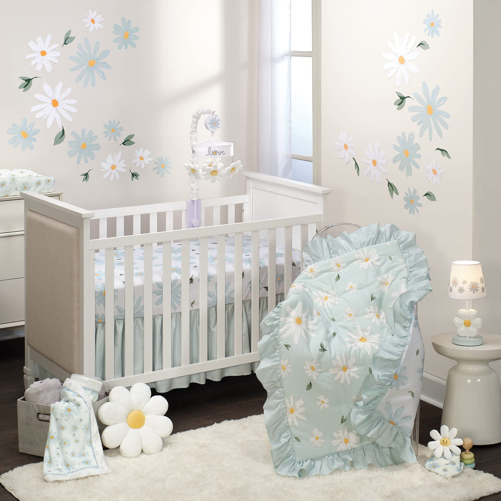 Lambs & Ivy Sweet Daisy Lovey encourages bedtime cuddles and self-soothing.
