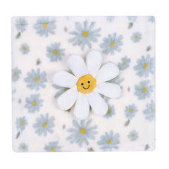 Lambs & Ivy Sweet Daisy Lovey velour daisy-face detail provides comforting companion.