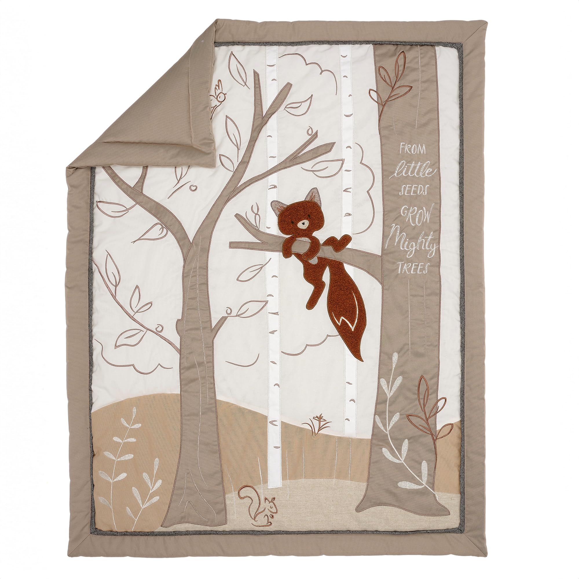 Lambs & Ivy Treetop woodland-themed nursery room inspiration