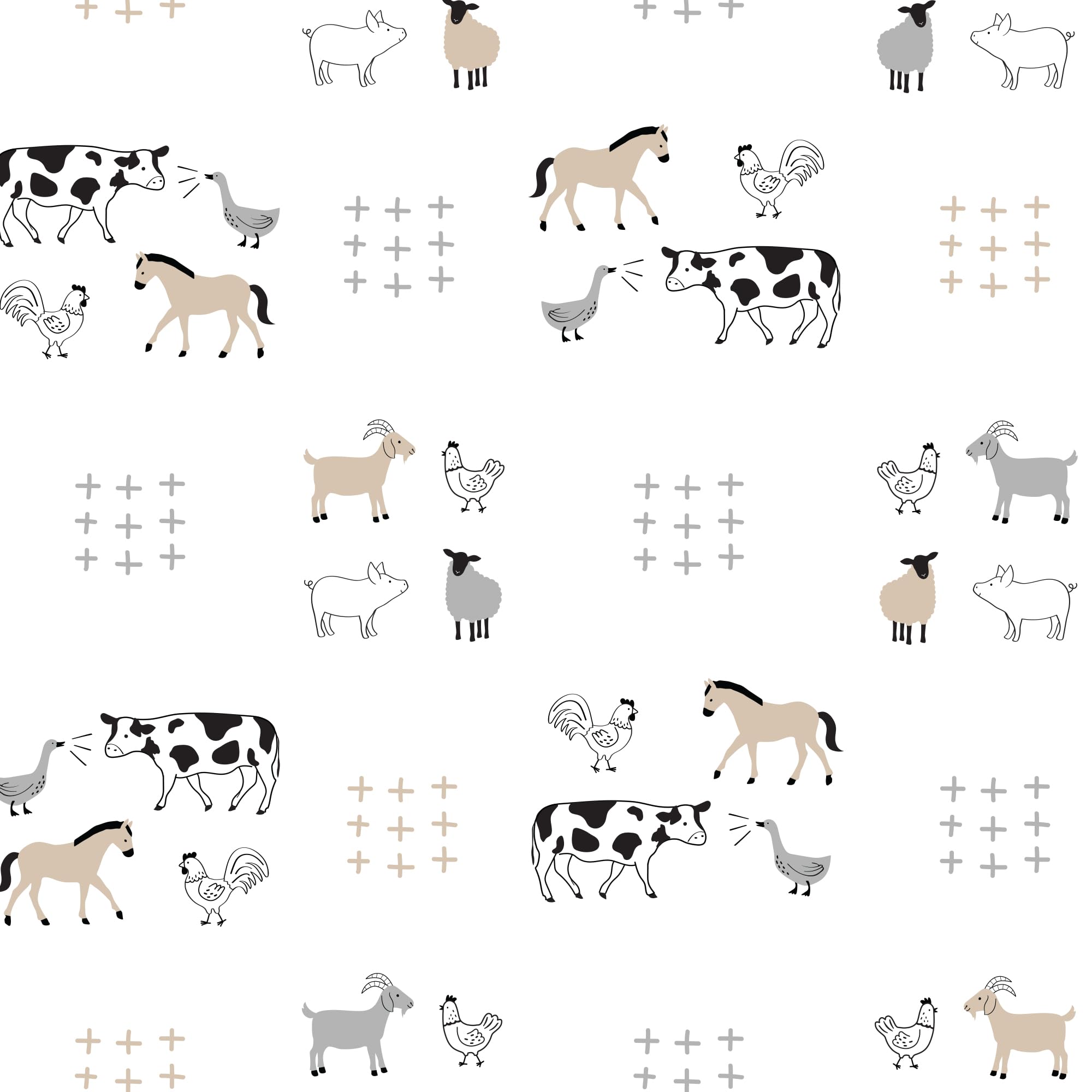 Lambs & Ivy white crib sheet adds clean nursery styling
