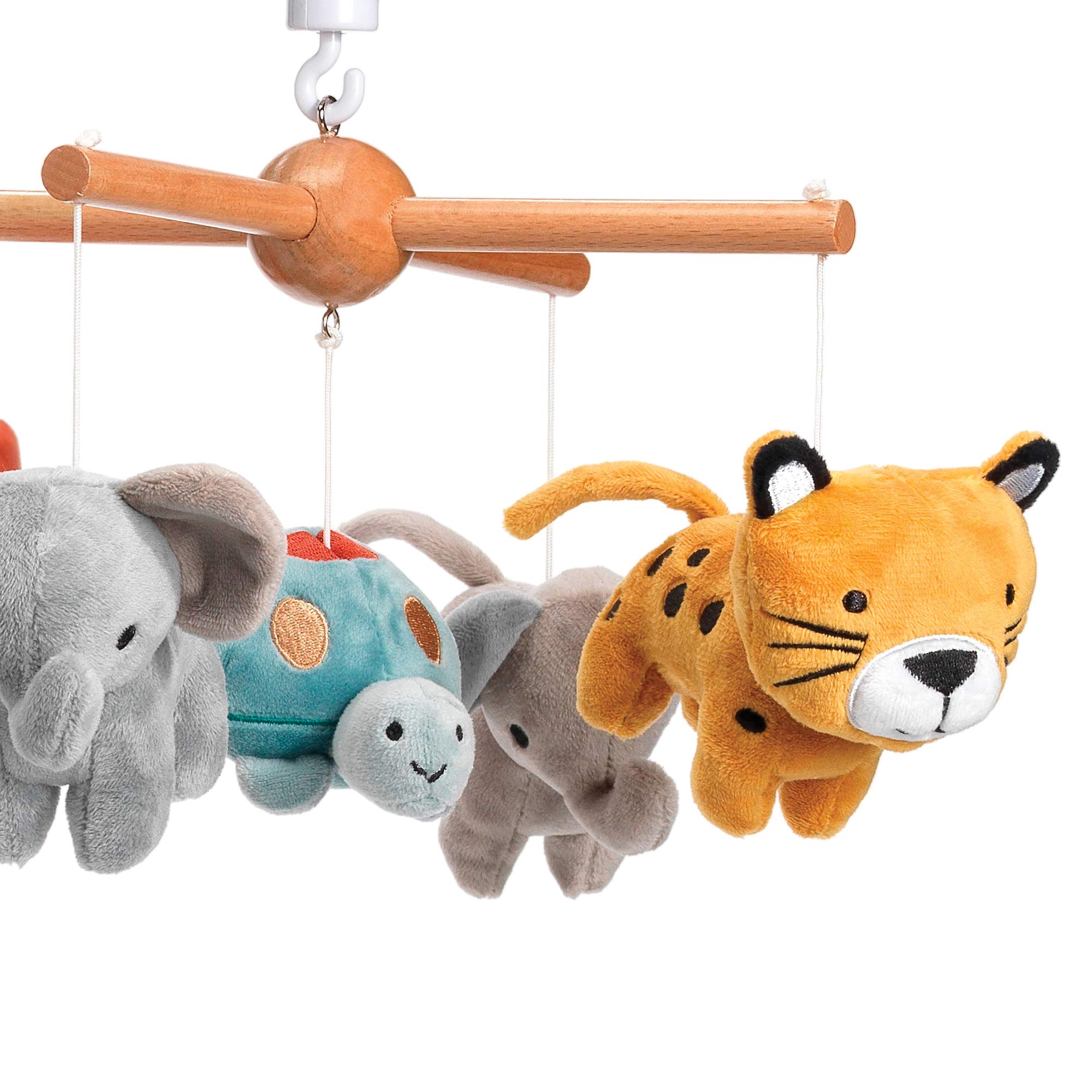 Lambs & Ivy Wild Life Musical Mobile offers Brahms lullaby for comforting music during nap times.