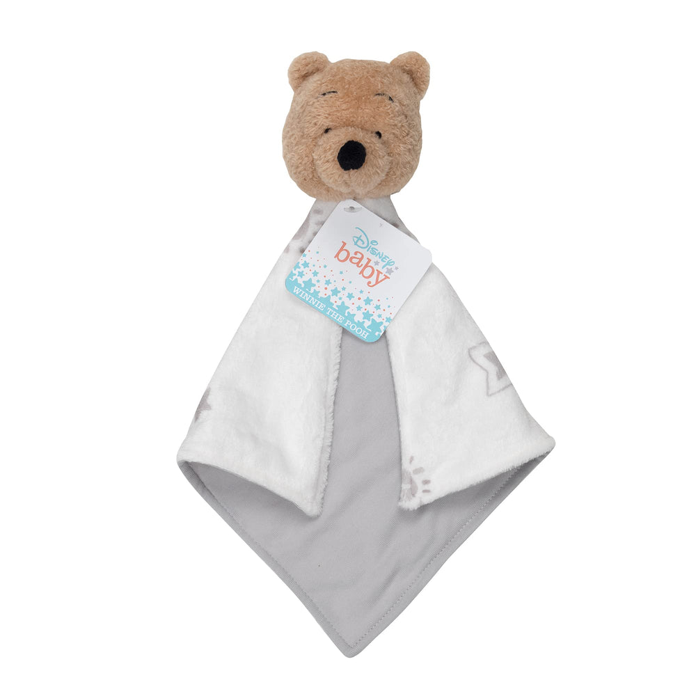 Lambs & Ivy Winnie the Pooh lovey back cotton jersey adds breathable comfort during cuddles.