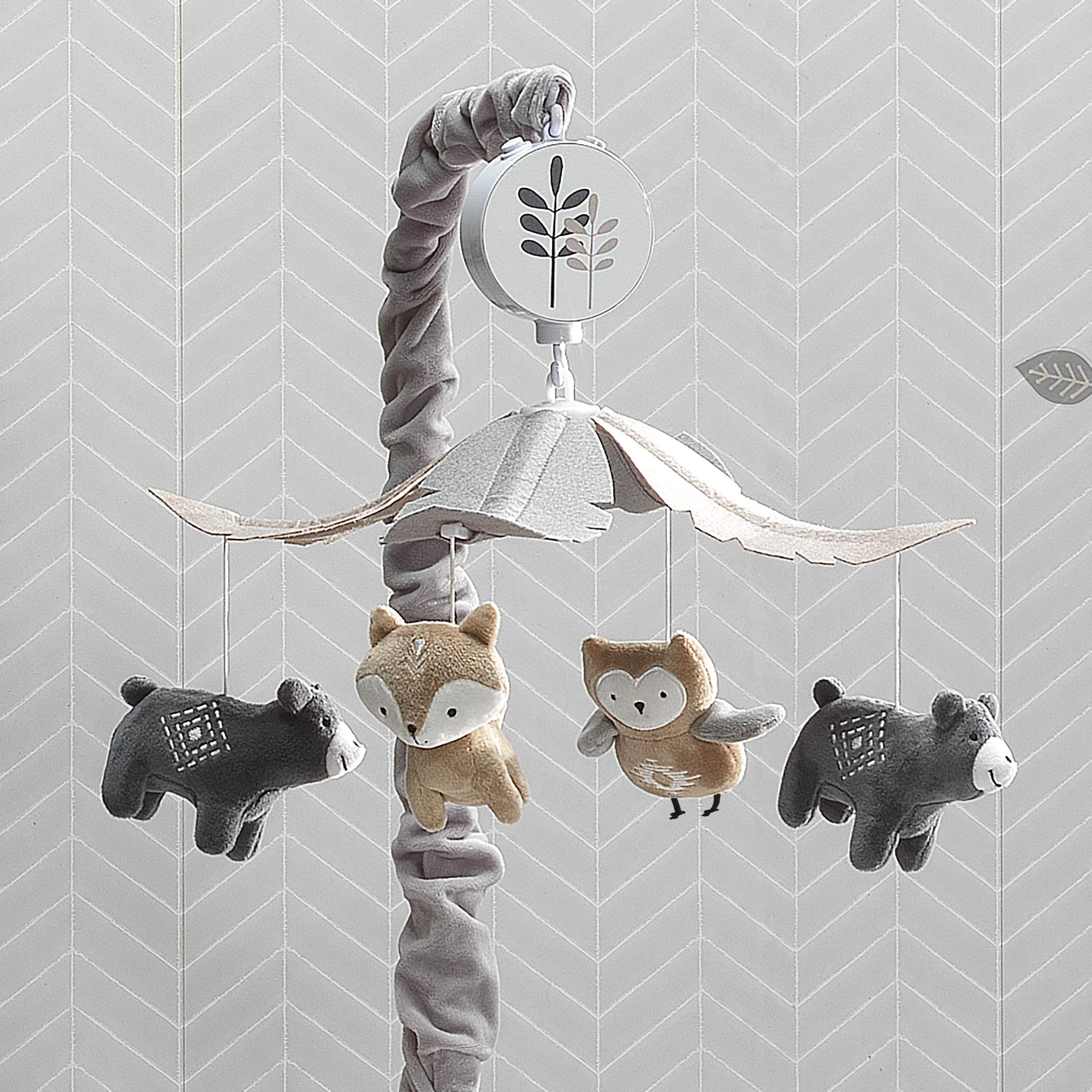 Lambs & Ivy Woodland Forest crib compatibility showcases effortless installation
