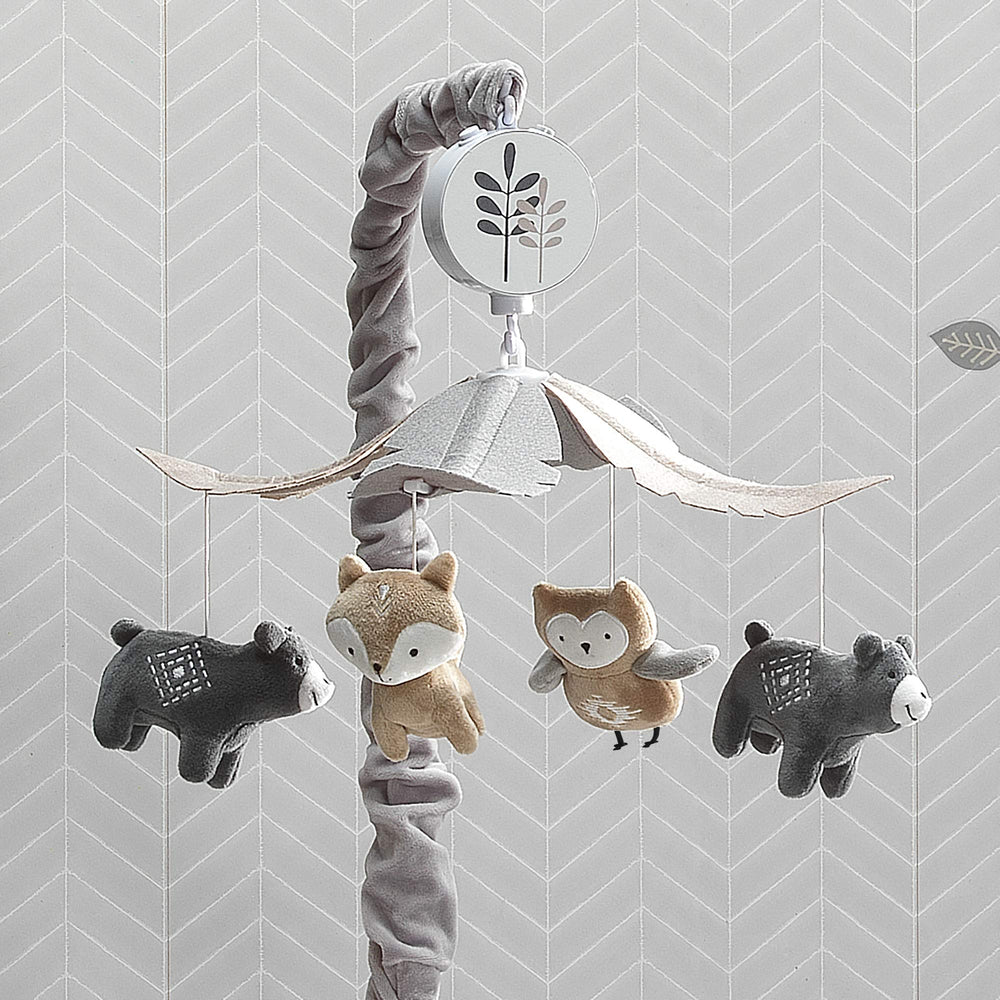 Lambs & Ivy Woodland Forest crib compatibility showcases effortless installation