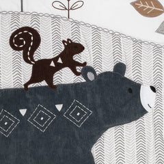 Lambs & Ivy squirrel and fox applique provide playful nursery accent