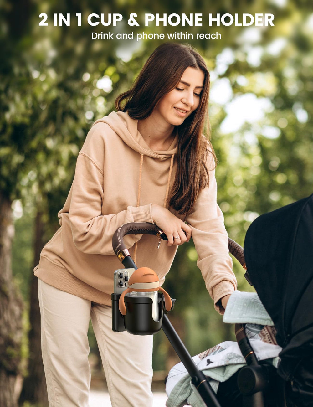 Lamicall anti-slip grips keep drinks steady on bumpy sidewalks.