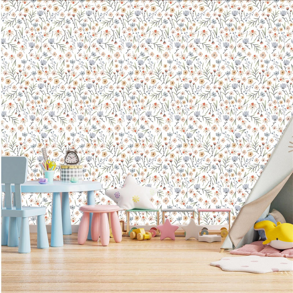 Lamkidle baby room decor showcases floral leaves for a welcoming feel.