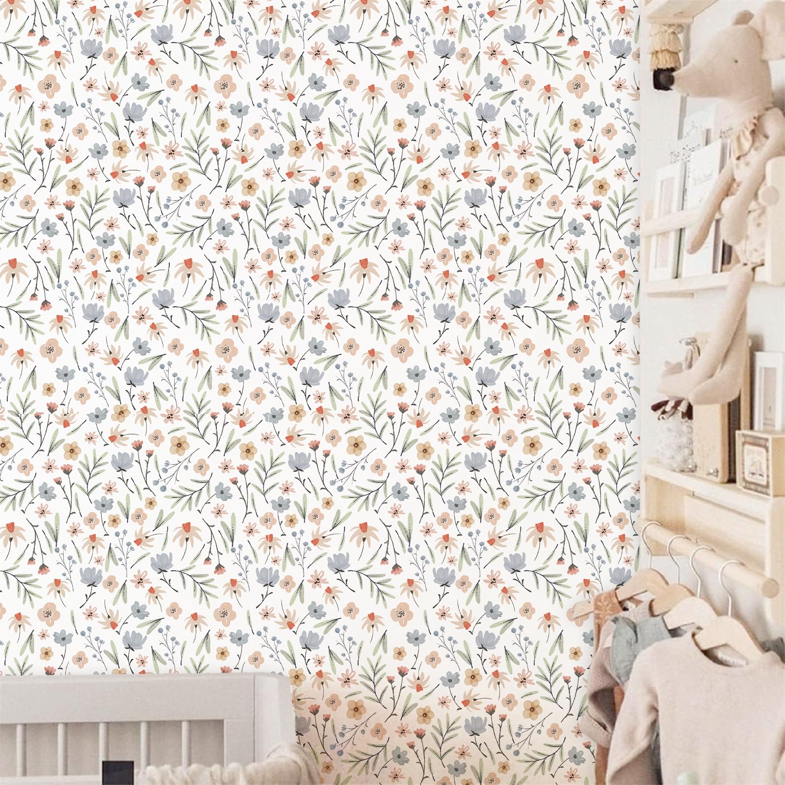 Lamkidle botanical wallpaper for bedrooms brings calm, nature-inspired vibes.