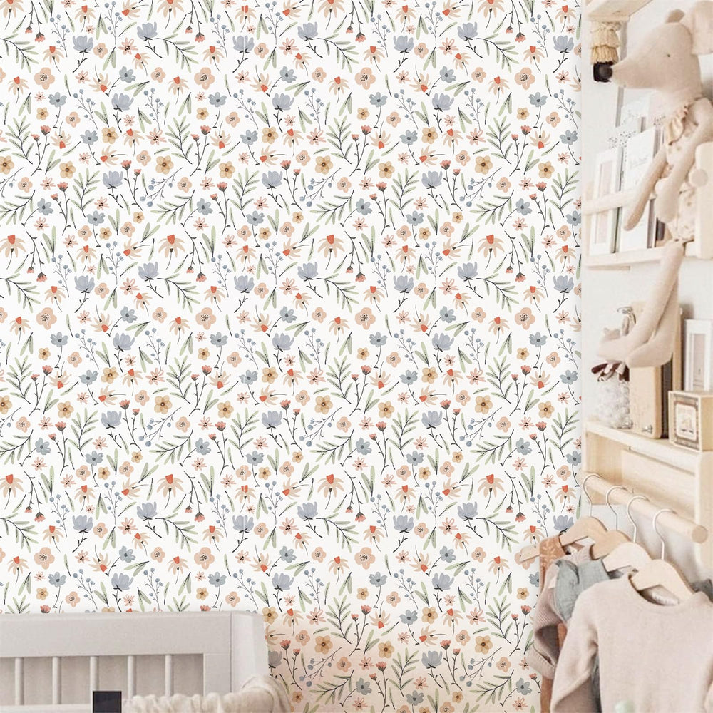 Lamkidle botanical wallpaper for bedrooms brings calm, nature-inspired vibes.