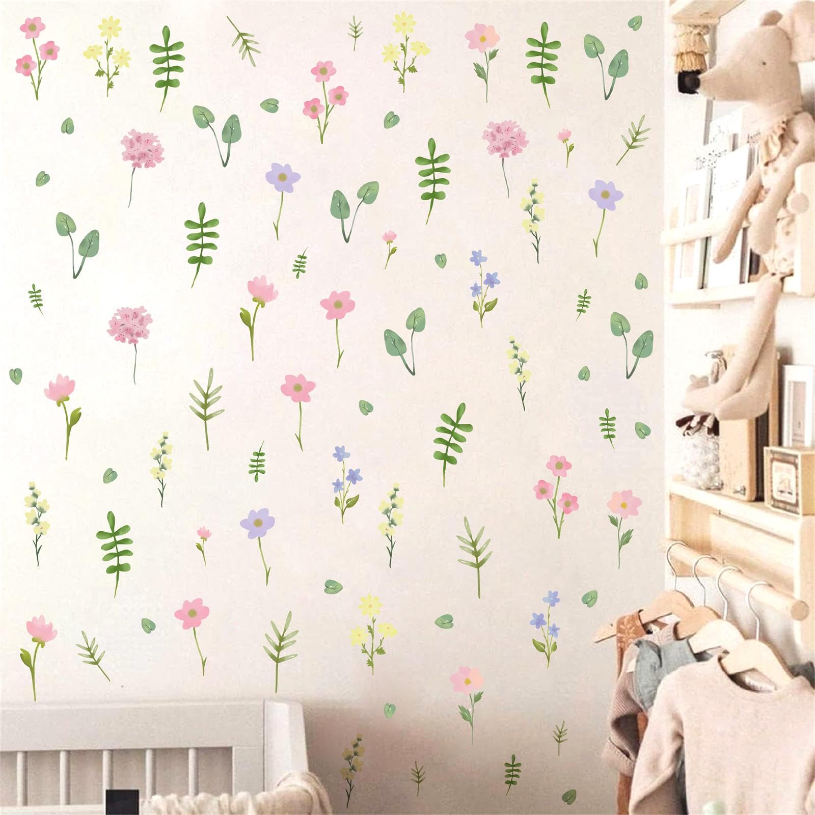 Lamkidle PVC material wall stickers emphasize safe, removable decor on smooth surfaces.