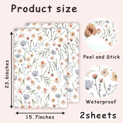 Lamkidle watercolor botanical leaves wallpaper creates a gentle backdrop.