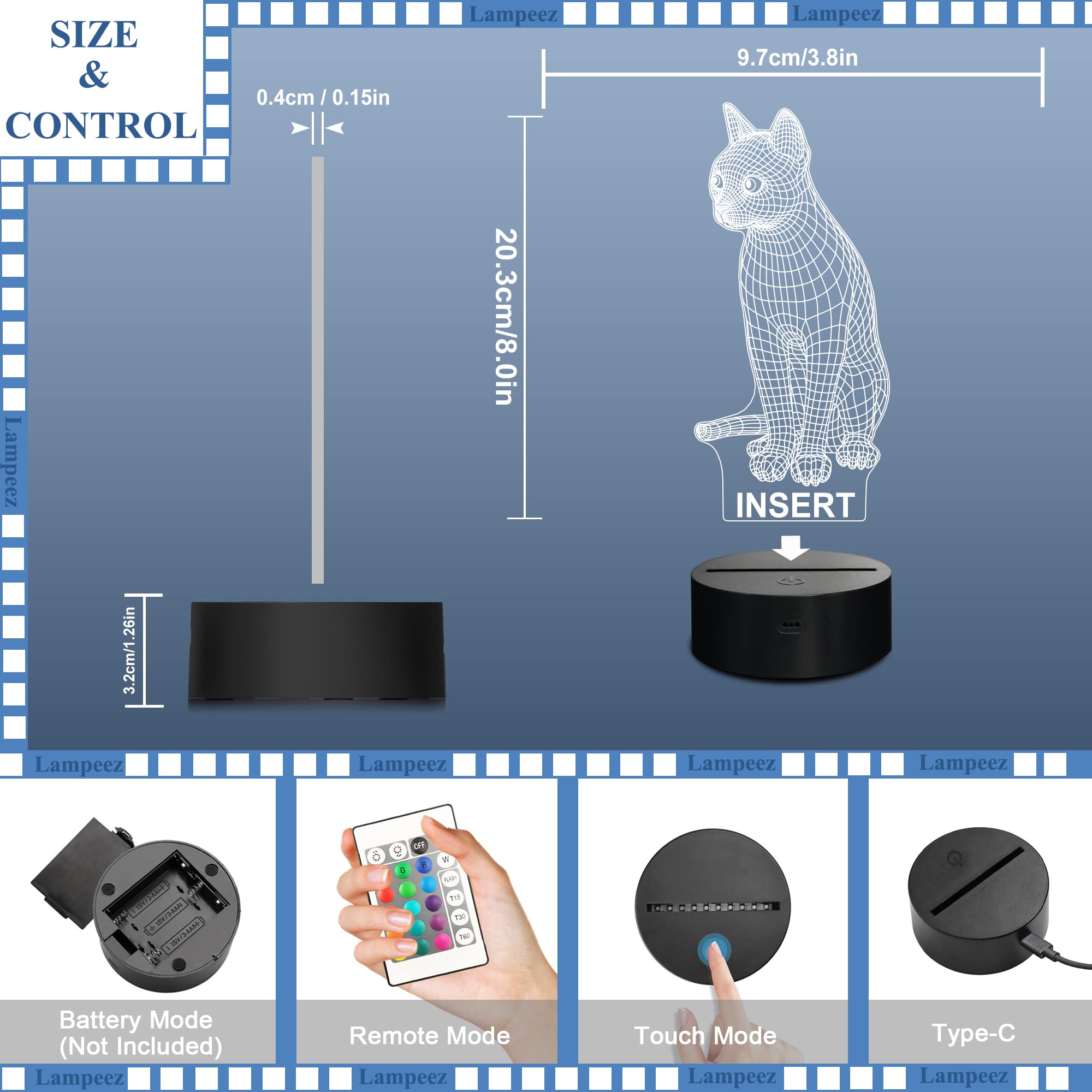 Lampeez 3D Cat Lamp gift-ready packaging for holidays