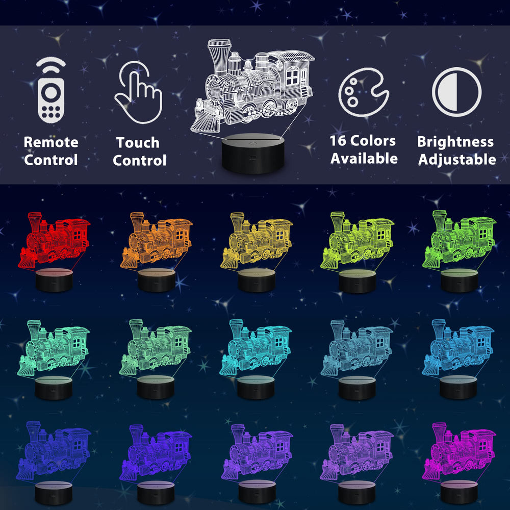 Lampeez 3D illusion lamp acrylic panel glows in 16 colors.