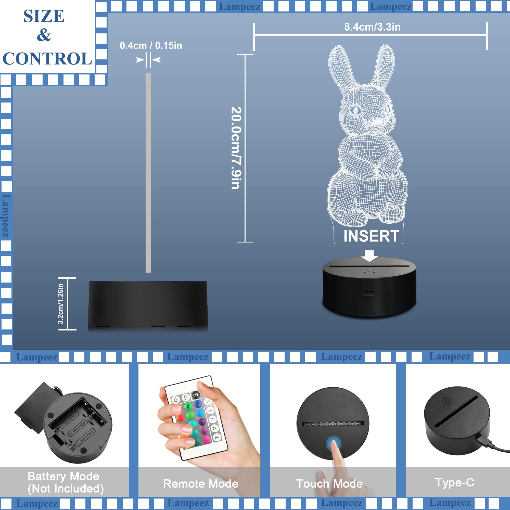 Lampeez 3D Rabbit Lamp makes a thoughtful gift idea