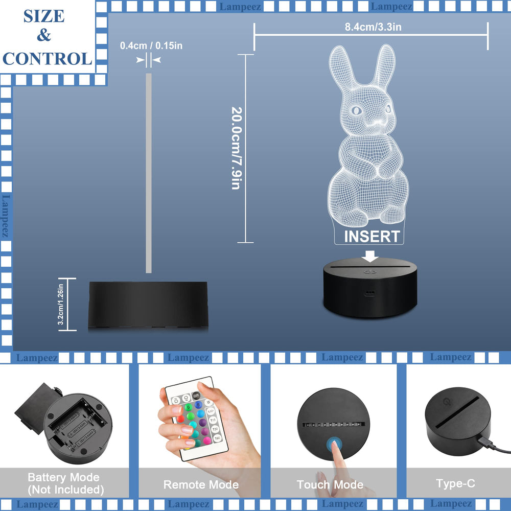 Lampeez 3D Rabbit Lamp makes a thoughtful gift idea
