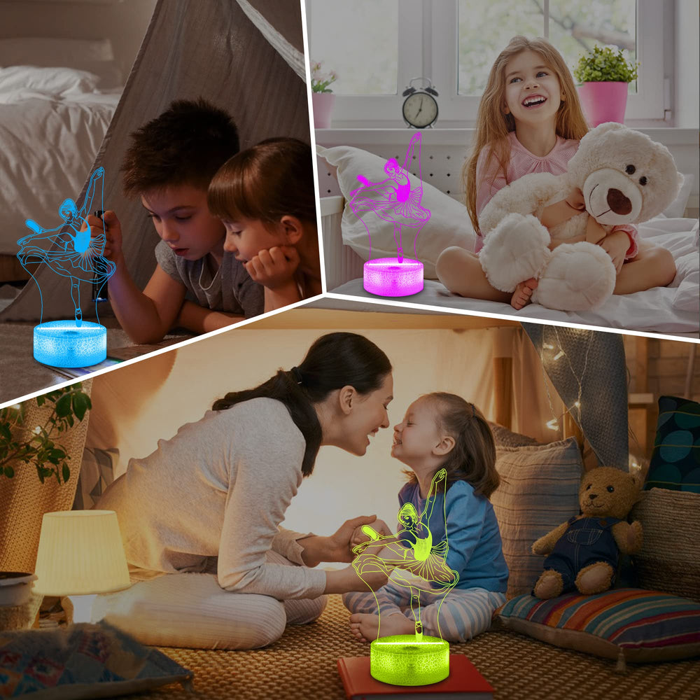 Lampeez Ballet eye-caring LED with dimmer supports gentle bedtime brightness.