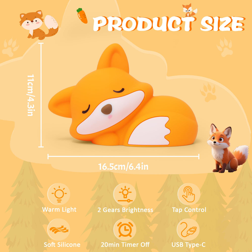 Lampeez Fox Night Light gift-ready packaging for holidays