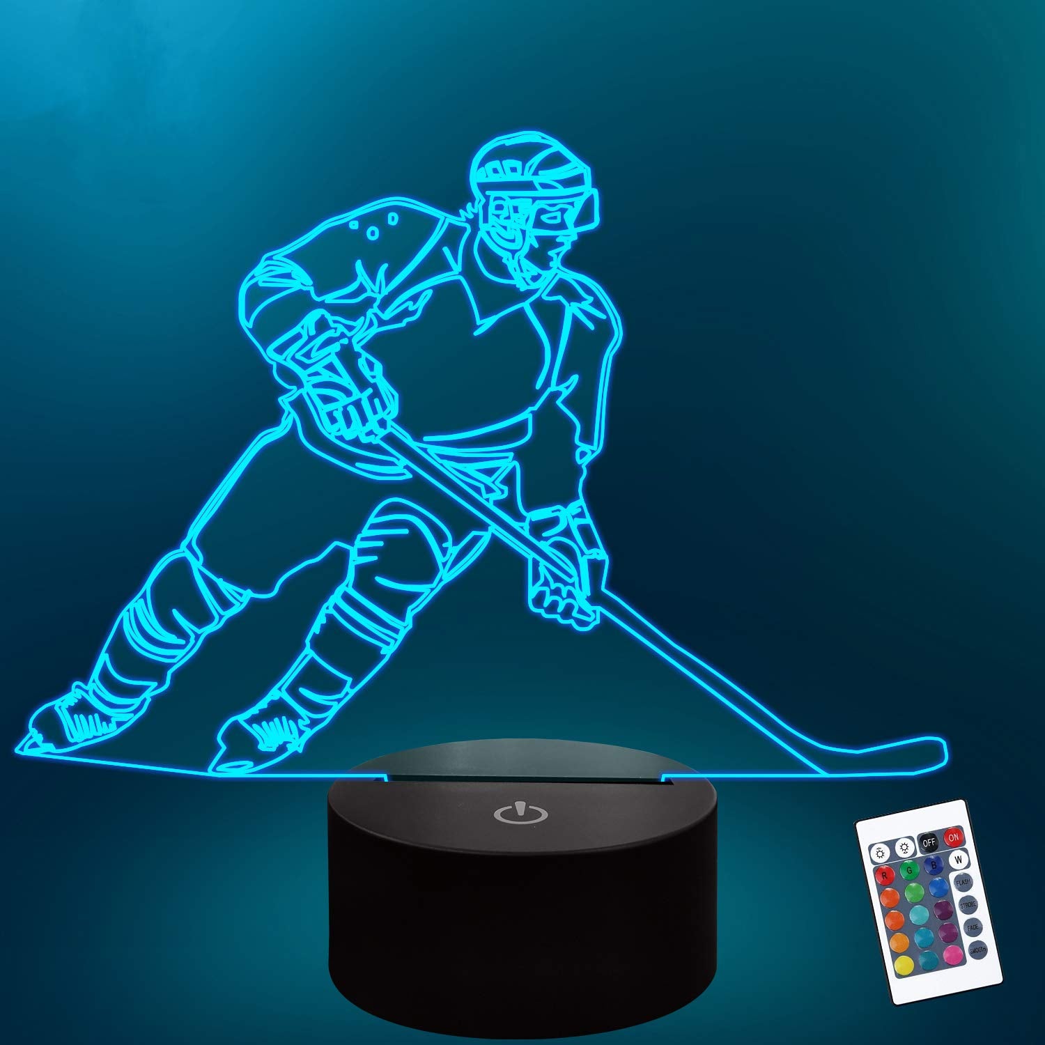 Lampeez Ice Hockey 3D Night Light makes a thoughtful hockey fan gift.