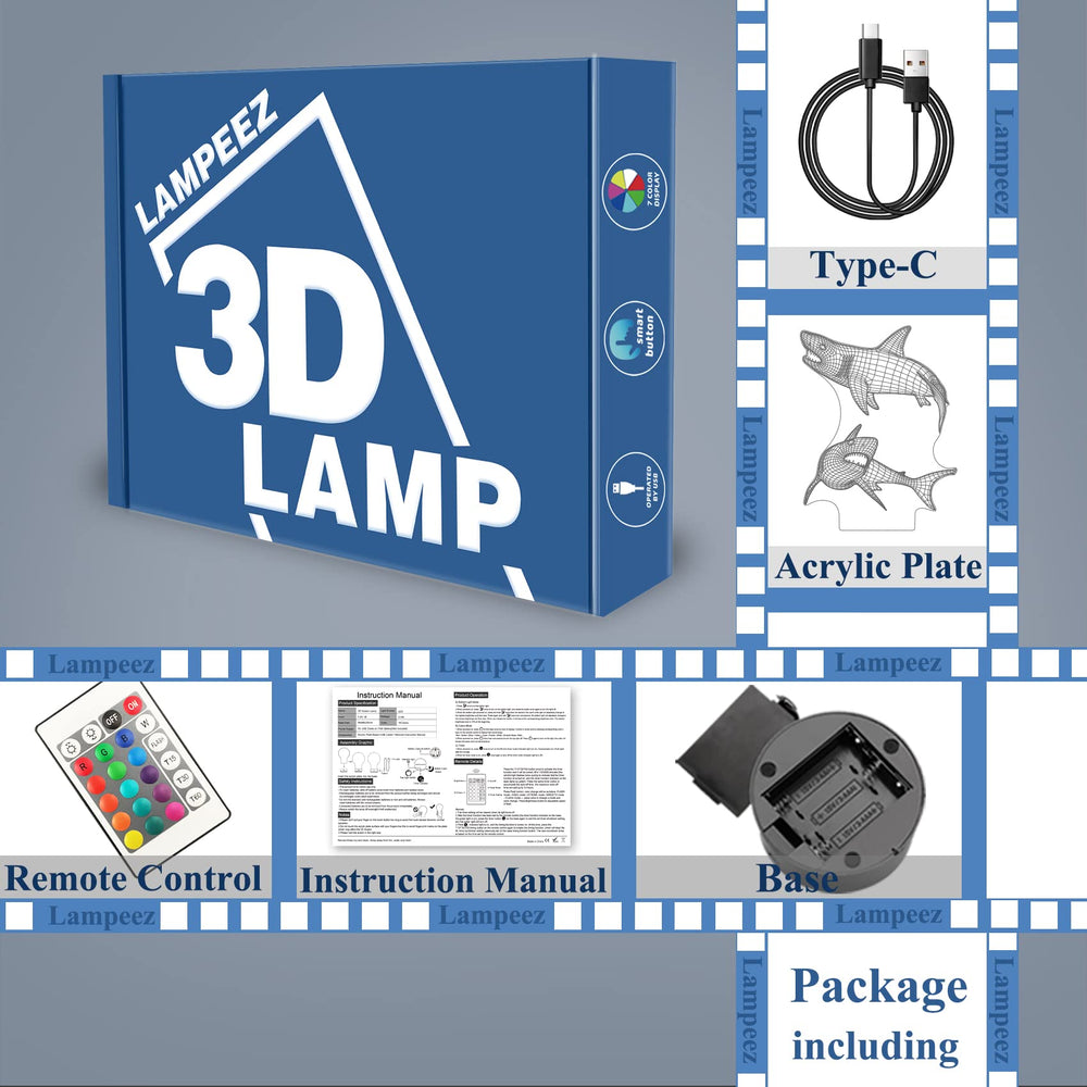 Lampeez Kids 3D Shark Night Light makes a thoughtful decor gift for kids.