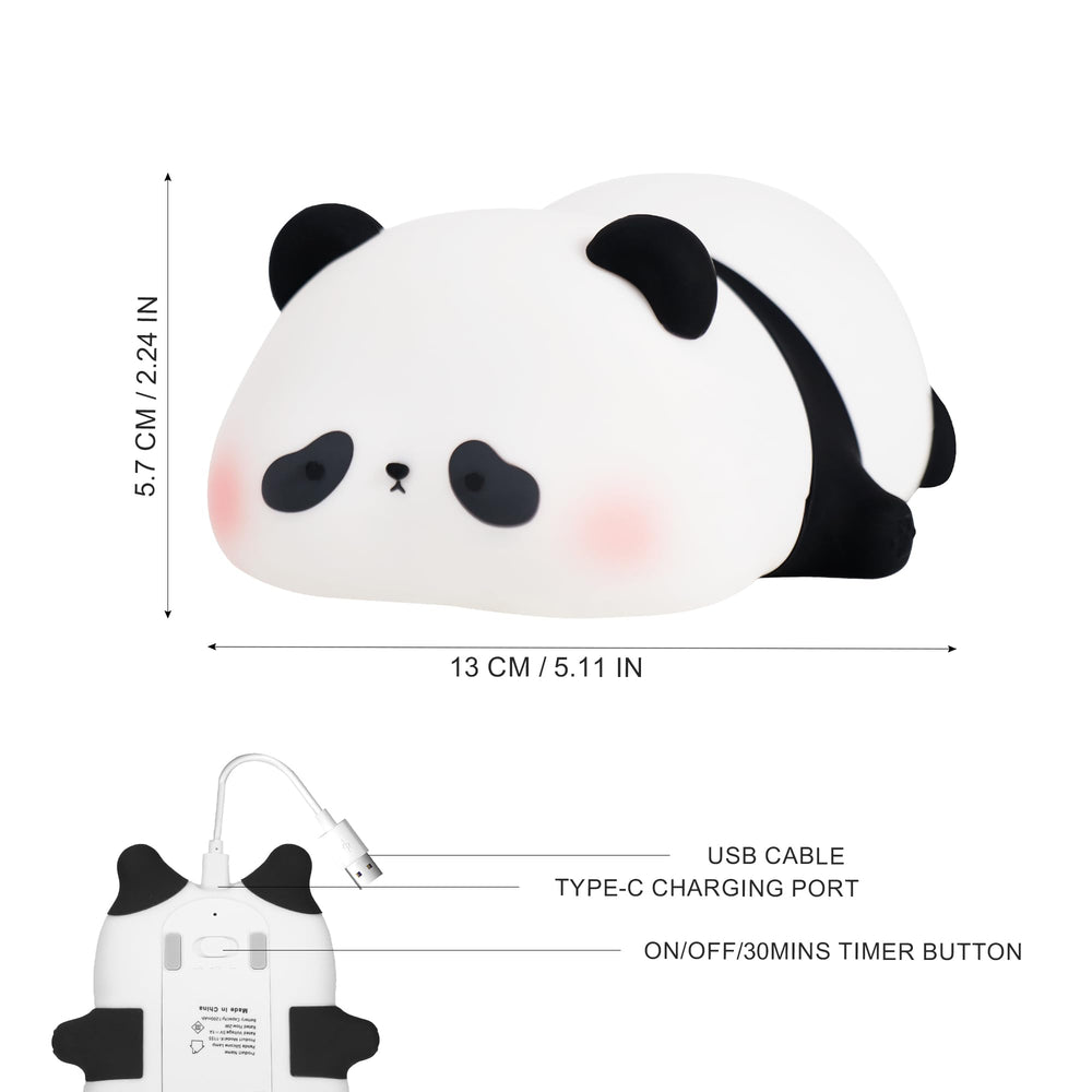 Lampeez Panda Night Light in nursery decor adds cute, soothing ambience