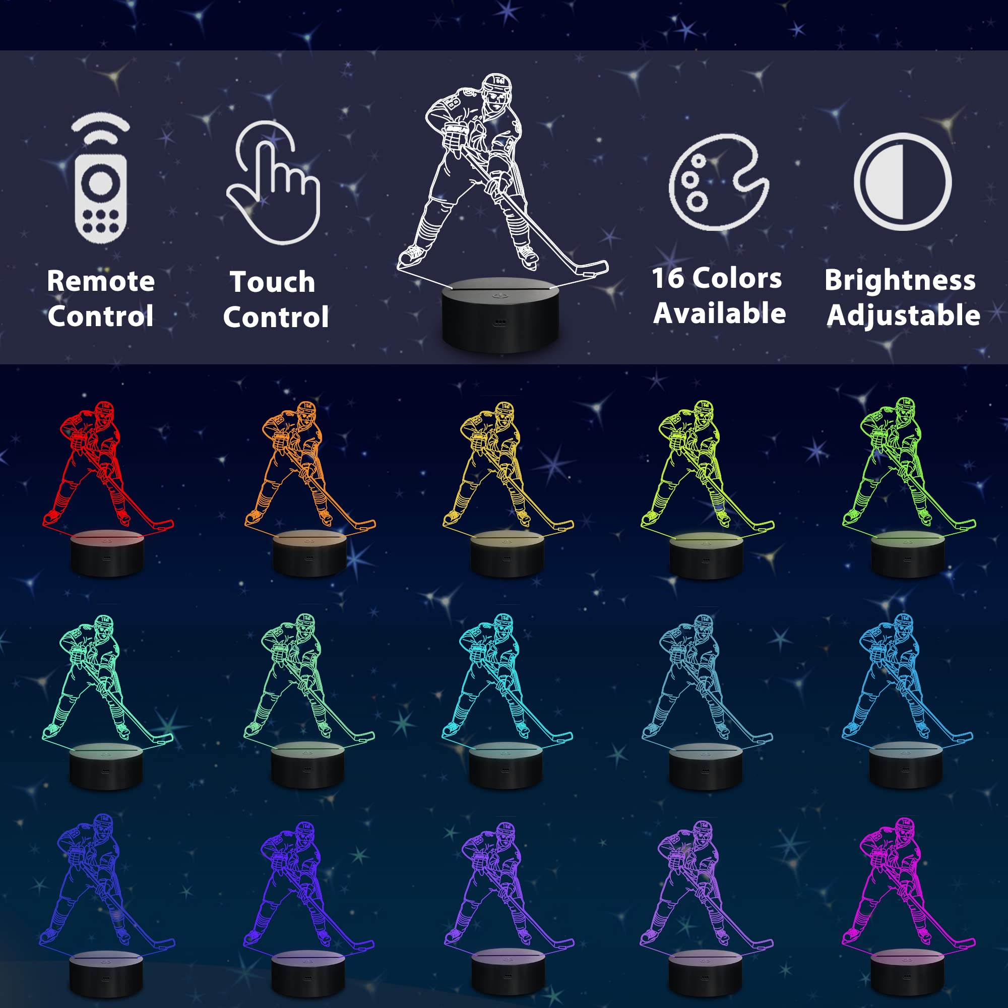 Lampeez remote-controlled night light lets kids choose colors easily.