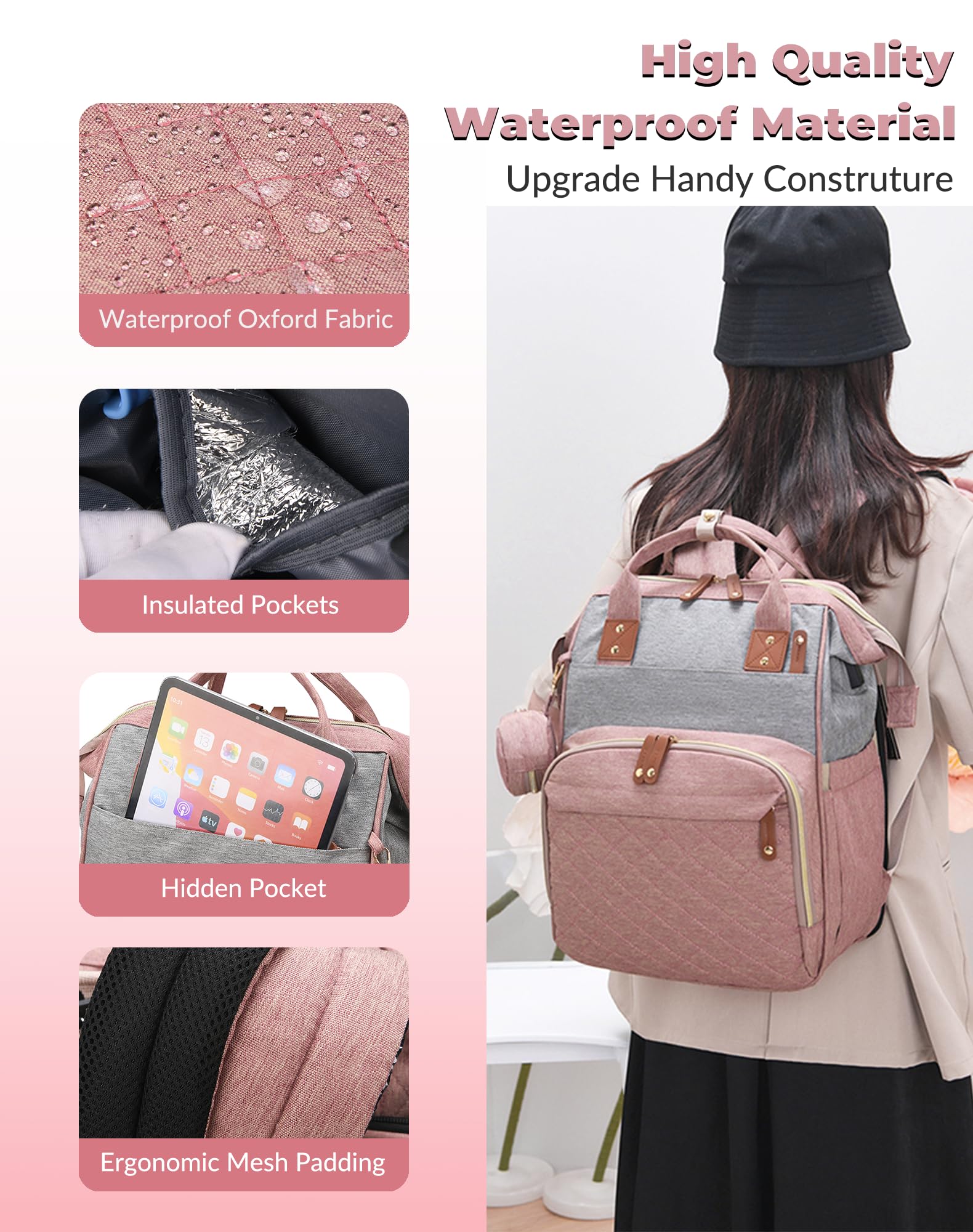 Lamroro stroller hooks secure bag during strolls