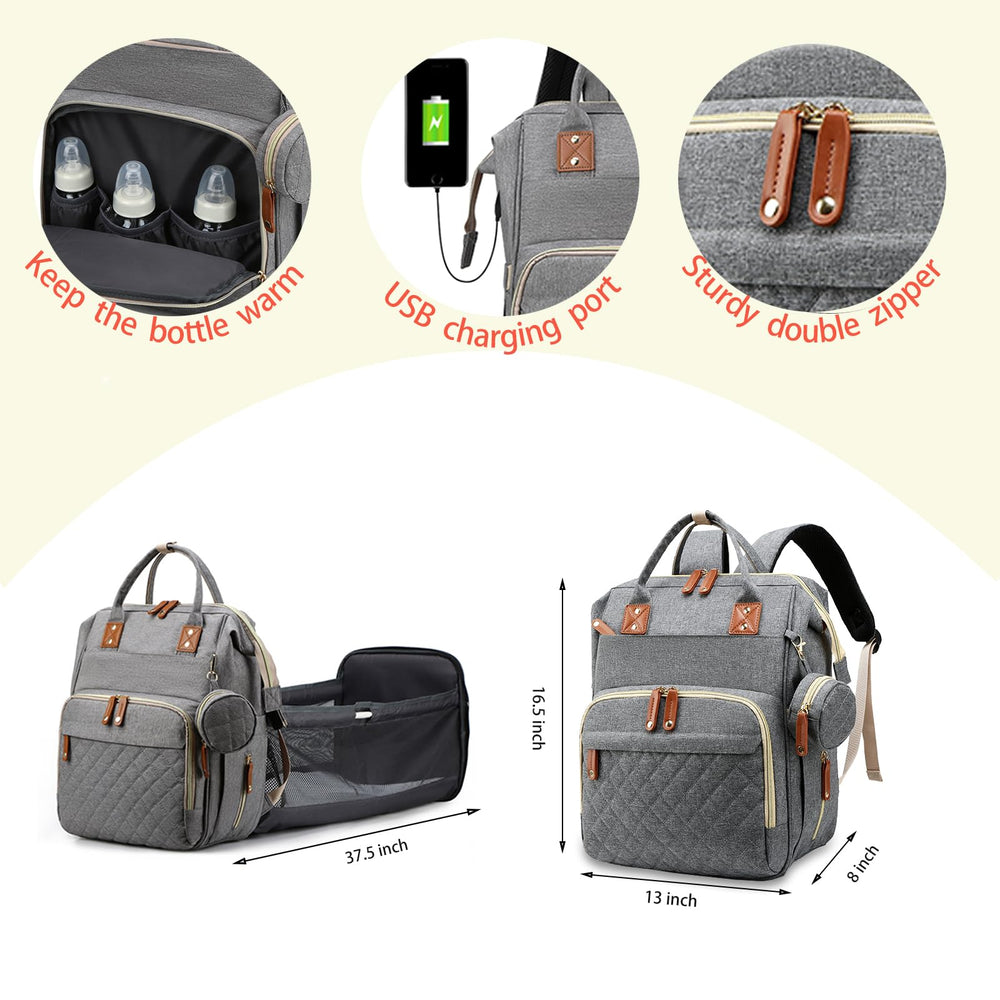 Lamroro diaper bag travel backpack design for everyday trips and travel.