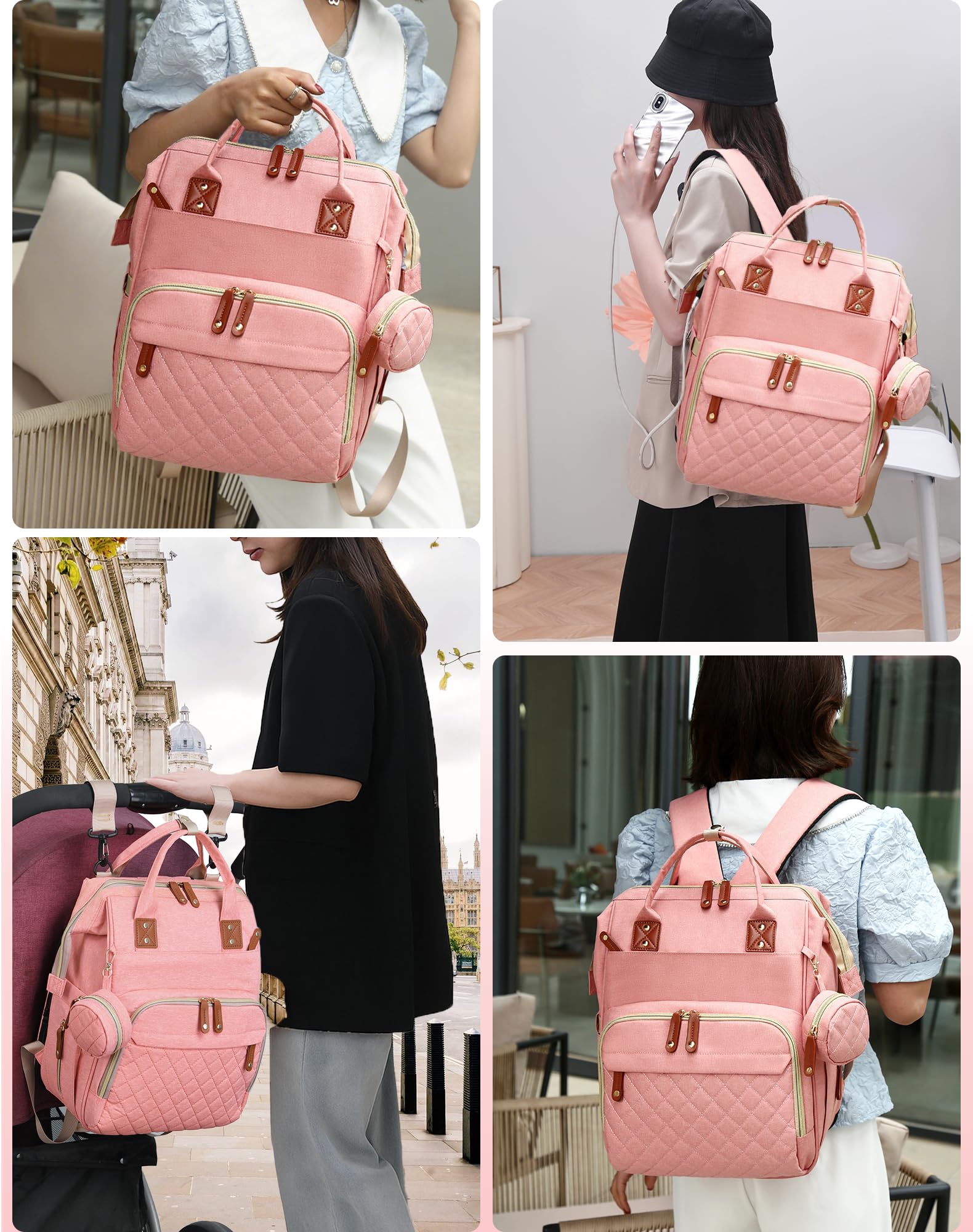 Lamroro diaper bag unisex design suits parents and caregivers.