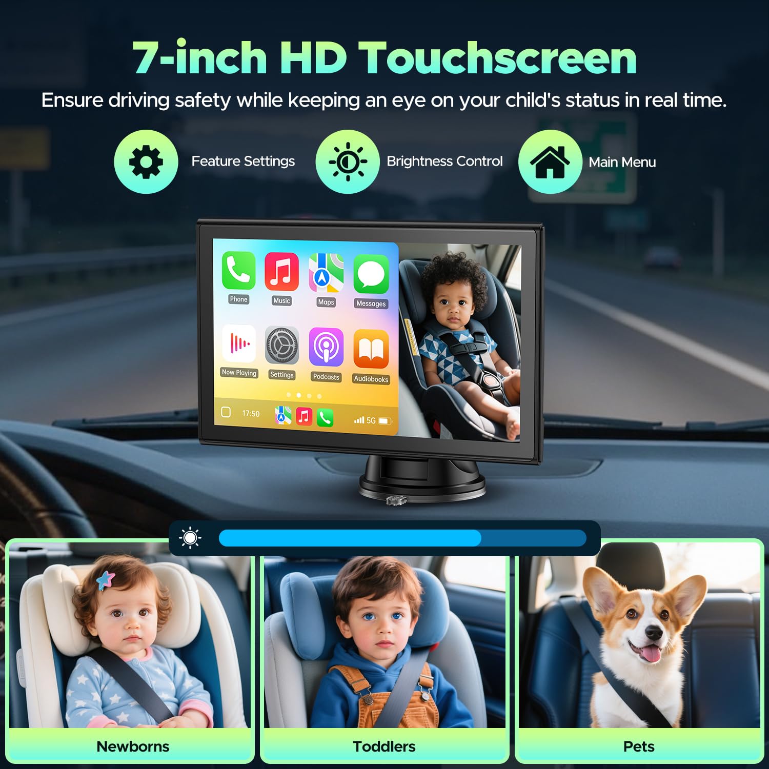LAMTTO night vision camera preserves visibility in low light for safer driving.