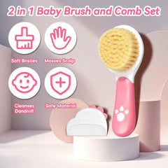 Lanbang baby hair comb with fine teeth detangles gently