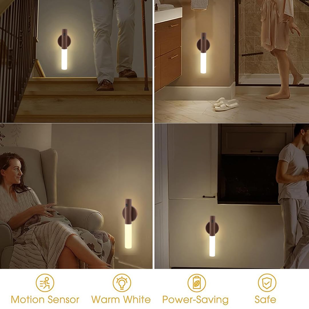 LANDGOO 360° rotation bedside light offers flexible positioning.