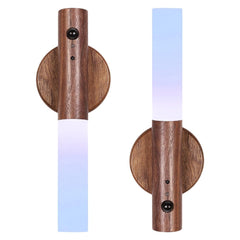 LANDGOO rechargeable wooden night light in crib setup offers safe, gentle illumination for bedtime routines.