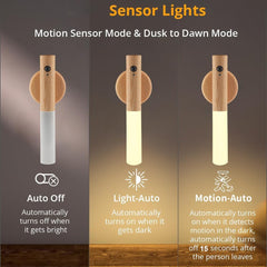 LANDGOO wall-mount night light uses magnets for damage-free, easy placement.