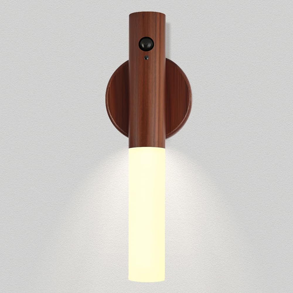 LANDGOO wooden nursery night light shows natural wood grain for cozy ambiance.