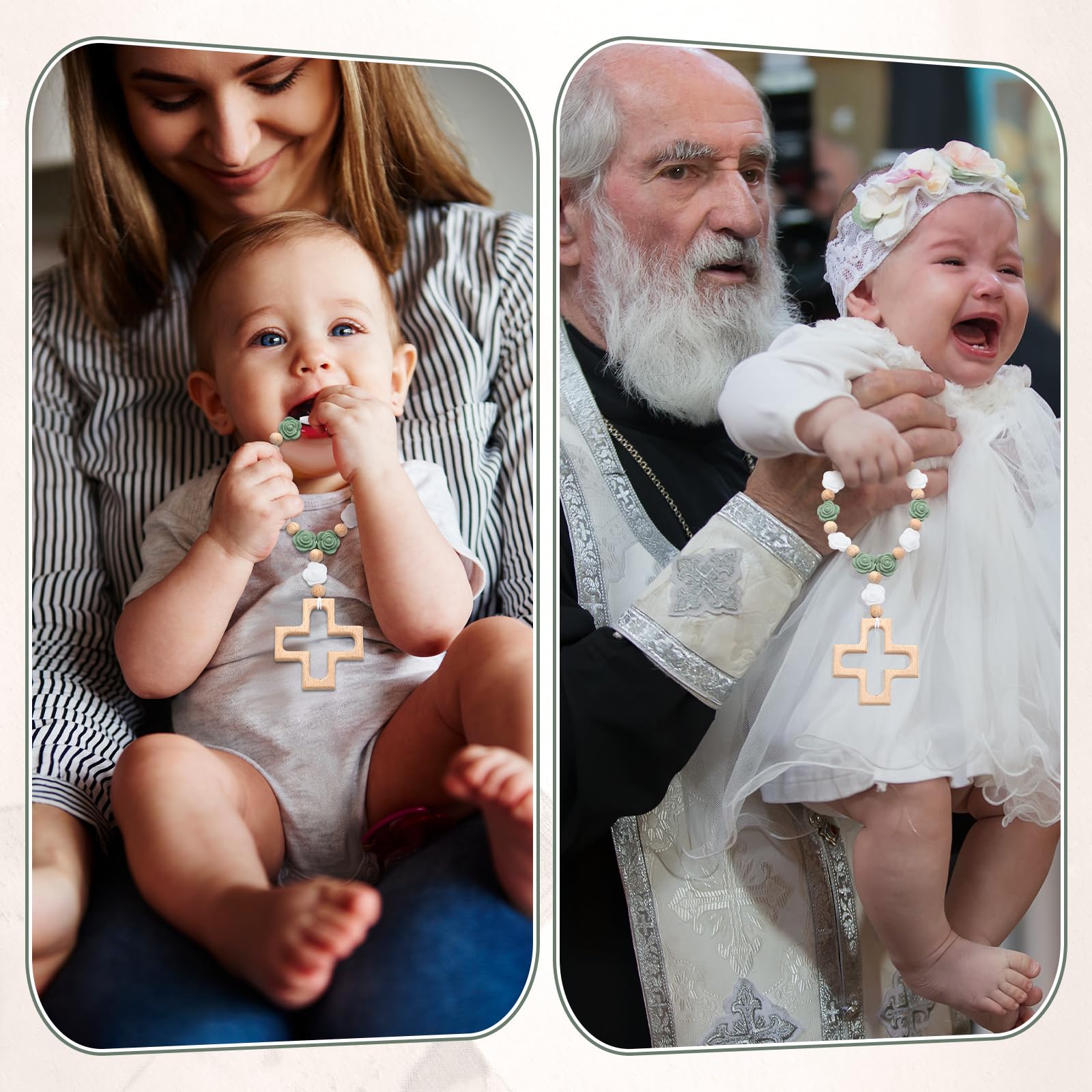 Landical handcrafted silicone-wood rosary, durable and kid-friendly for everyday use.