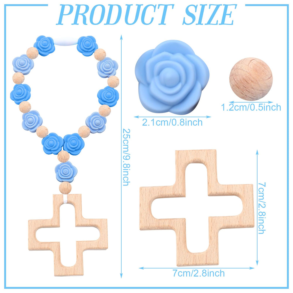 Landical wooden beads rosary close-up showing handcrafted texture