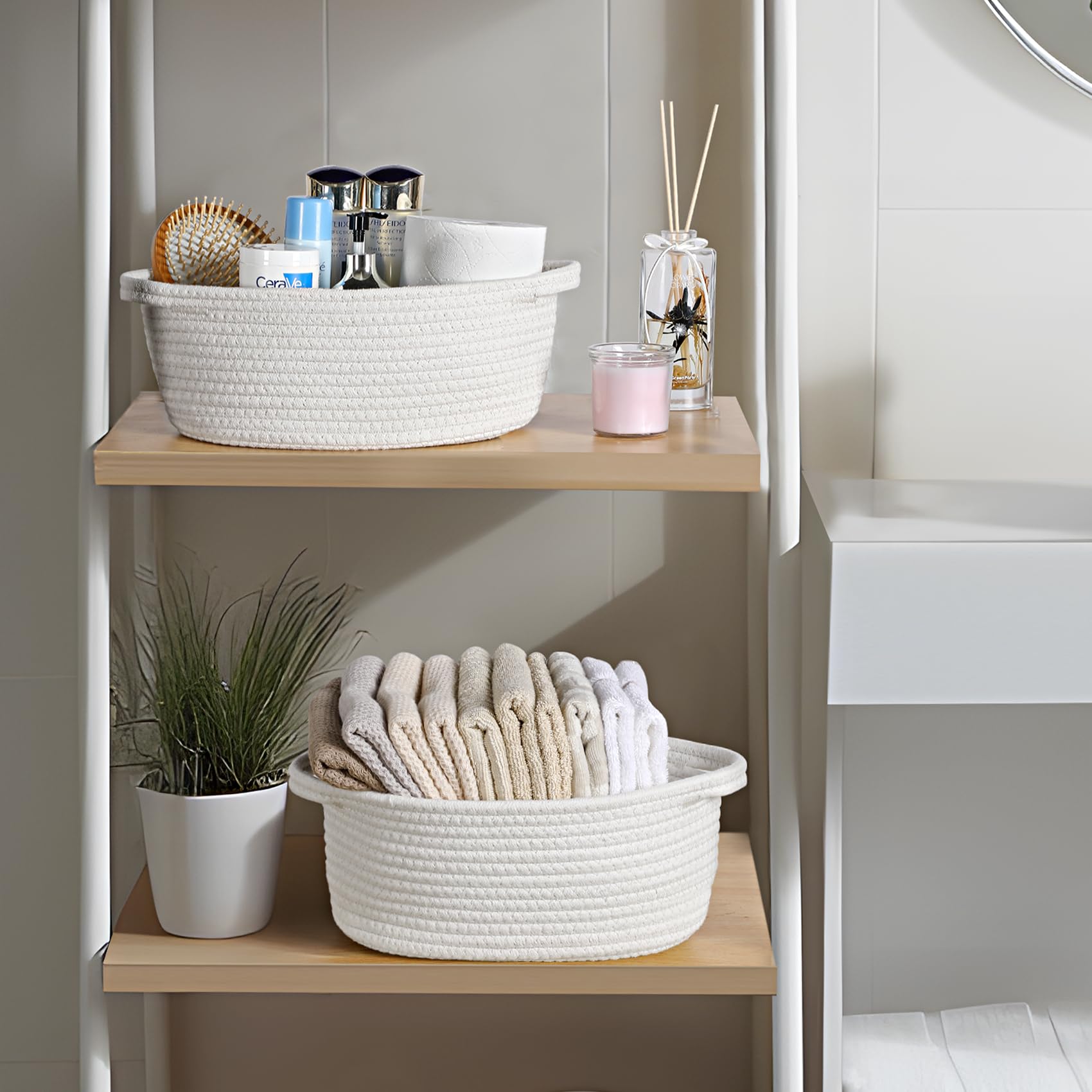 LANDNEOO plant-pot cover option with natural cotton rope texture